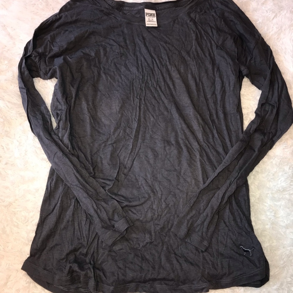 PINK grey long sleeve
